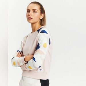 Picture Organic Blayr Crew Sweatshirt women patterned sleeve cotton Small